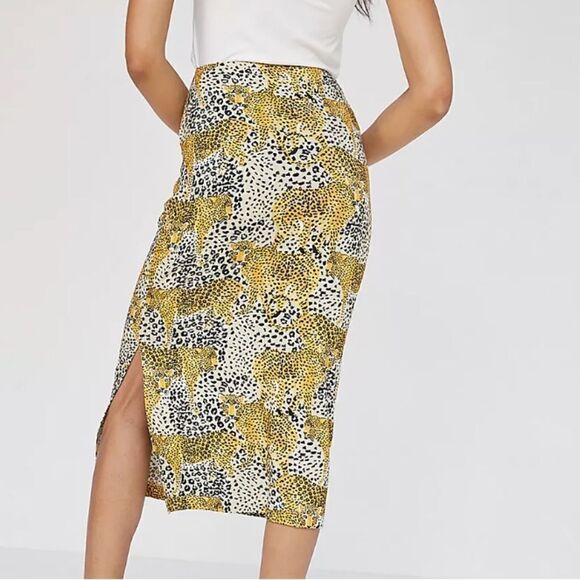 Corey Lynn Calter Leopard Midi Skirt - Picture 2 of 7